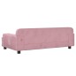 vidaXL Cama para perros de terciopelo rosa 90x53x30 cm