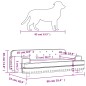 vidaXL Cama para perros de terciopelo rosa 90x53x30 cm