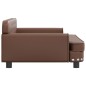 vidaXL Cama para perros de cuero sintético marrón 90x53x30 cm vidaXL Cama para perros de cuero sintético marrón 90x53x30 cm