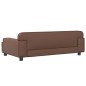 vidaXL Cama para perros de cuero sintético marrón 90x53x30 cm vidaXL Cama para perros de cuero sintético marrón 90x53x30 cm