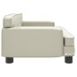 vidaXL Cama para perros de cuero sintético crema 70x45x30 cm vidaXL Cama para perros de cuero sintético crema 70x45x30 cm