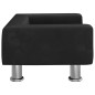 vidaXL Cama para perros de terciopelo negra 50x40x26,5 cm vidaXL Cama para perros de terciopelo negra 50x40x26,5 cm