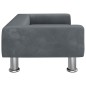 vidaXL Cama para perros de terciopelo gris oscuro 70x45x26,5 cm vidaXL Cama para perros de terciopelo gris oscuro 70x45x26,5 cm