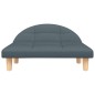 vidaXL Cama para perros de tela gris oscuro 70x52x30 cm vidaXL Cama para perros de tela gris oscuro 70x52x30 cm
