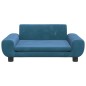 vidaXL Cama para perros de terciopelo azul 70x45x33 cm vidaXL Cama para perros de terciopelo azul 70x45x33 cm