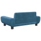 vidaXL Cama para perros de terciopelo azul 70x45x33 cm vidaXL Cama para perros de terciopelo azul 70x45x33 cm