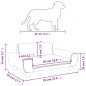 vidaXL Cama para perros de terciopelo azul 70x45x33 cm vidaXL Cama para perros de terciopelo azul 70x45x33 cm