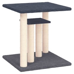 vidaXL Postes rascadores para gatos con plataformas gris oscuro 50 cm