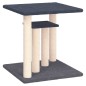 vidaXL Postes rascadores para gatos con plataformas gris oscuro 50 cm vidaXL Postes rascadores para gatos con plataformas gris oscuro 50 cm