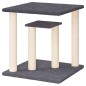 vidaXL Postes rascadores para gatos con plataformas gris oscuro 50 cm vidaXL Postes rascadores para gatos con plataformas gris oscuro 50 cm