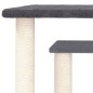 vidaXL Postes rascadores para gatos con plataformas gris oscuro 50 cm vidaXL Postes rascadores para gatos con plataformas gris oscuro 50 cm