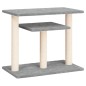 vidaXL Postes rascadores para gatos con plataformas gris claro 62,5 cm