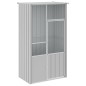 vidaXL Jaula de pájaros acero galvanizado gris 115x78x200 cm vidaXL Jaula de pájaros acero galvanizado gris 115x78x200 cm
