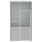 vidaXL Jaula de pájaros acero galvanizado gris 115x78x200 cm vidaXL Jaula de pájaros acero galvanizado gris 115x78x200 cm