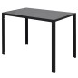 vidaXL Conjunto de mesa de comedor 7 piezas blanco y negro vidaXL Conjunto de mesa de comedor 7 piezas blanco y negro