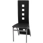 vidaXL Conjunto de comedor de cinco piezas negro vidaXL Conjunto de comedor de cinco piezas negro