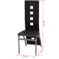 vidaXL Conjunto de comedor de cinco piezas negro vidaXL Conjunto de comedor de cinco piezas negro