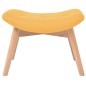 vidaXL Sillón con taburete reposapiés de tela amarillo vidaXL Sillón con taburete reposapiés de tela amarillo