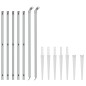 vidaXL Cerca de alambre con pinchos de anclaje plateado 1,1x10 m vidaXL Cerca de alambre con pinchos de anclaje plateado 1,1x10 m
