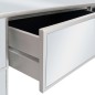 vidaXL Tocador espejado con taburete de MDF y vidrio vidaXL Tocador espejado con taburete de MDF y vidrio