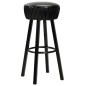vidaXL Taburetes de cocina 2 unidades cuero sintético negro vidaXL Taburetes de cocina 2 unidades cuero sintético negro