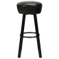 vidaXL Taburetes de cocina 2 unidades cuero sintético negro vidaXL Taburetes de cocina 2 unidades cuero sintético negro