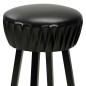 vidaXL Taburetes de cocina 2 unidades cuero sintético negro vidaXL Taburetes de cocina 2 unidades cuero sintético negro