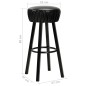 vidaXL Taburetes de cocina 2 unidades cuero sintético negro vidaXL Taburetes de cocina 2 unidades cuero sintético negro