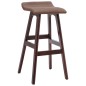 vidaXL Taburetes de cocina 2 unidades tela gris taupe vidaXL Taburetes de cocina 2 unidades tela gris taupe