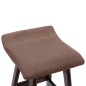 vidaXL Taburetes de cocina 2 unidades tela gris taupe vidaXL Taburetes de cocina 2 unidades tela gris taupe