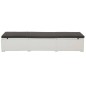 vidaXL Tumbona con cojín ratán sintético blanco vidaXL Tumbona con cojín ratán sintético blanco