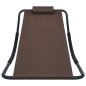 vidaXL Tumbona de acero marrón 200x90 cm vidaXL Tumbona de acero marrón 200x90 cm