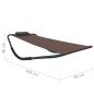 vidaXL Tumbona de acero marrón 200x90 cm vidaXL Tumbona de acero marrón 200x90 cm