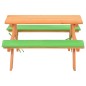 vidaXL Mesa de pícnic para niños con bancos madera abeto 89x79x50 cm vidaXL Mesa de pícnic para niños con bancos madera abeto 89x79x50 cm