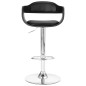 vidaXL Taburete de cocina cuero sintético negro vidaXL Taburete de cocina cuero sintético negro