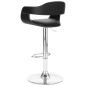vidaXL Taburete de cocina cuero sintético negro vidaXL Taburete de cocina cuero sintético negro