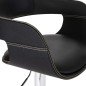 vidaXL Taburete de cocina cuero sintético negro vidaXL Taburete de cocina cuero sintético negro