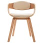 vidaXL Sillas de comedor 2 unidades madera curvada y cuero sintético vidaXL Sillas de comedor 2 unidades madera curvada y cuero sintético