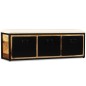 vidaXL Banco de almacenamiento 3 cajones madera de mango 120x30x40 cm vidaXL Banco de almacenamiento 3 cajones madera de mango 120x30x40 cm