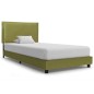 vidaXL Estructura de cama de tela verde 90x200 cm vidaXL Estructura de cama de tela verde 90x200 cm