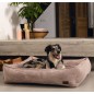 Designed by Lotte Cesta para perros estriada rosa 65x60x20 cm Designed by Lotte Cesta para perros estriada rosa 65x60x20 cm