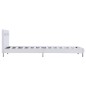 vidaXL Estructura de cama con LED de cuero sintético blanco 90x200 cm vidaXL Estructura de cama con LED de cuero sintético blanco 90x200 cm