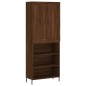vidaXL Aparador alto madera contrachapada marrón roble 69,5x34x180 cm vidaXL Aparador alto madera contrachapada marrón roble 69,5x34x180 cm