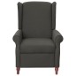 vidaXL Sillón reclinable de masaje tela gris oscuro vidaXL Sillón reclinable de masaje tela gris oscuro