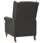 vidaXL Sillón reclinable de masaje tela gris oscuro vidaXL Sillón reclinable de masaje tela gris oscuro