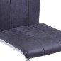 vidaXL Sillas de comedor voladizas 2 uds piel de ante artificial gris vidaXL Sillas de comedor voladizas 2 uds piel de ante artificial gris