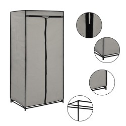 vidaXL Armario gris 75x50x160 cm
