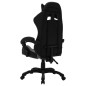vidaXL Silla gaming con luces LED RGB cuero sintético gris y negro vidaXL Silla gaming con luces LED RGB cuero sintético gris y negro