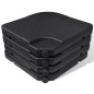 vidaXL Sombrilla de aluminio con base portátil verde vidaXL Sombrilla de aluminio con base portátil verde