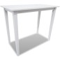 Mesa de bar y 4 taburetes de barra madera blanca Mesa de bar y 4 taburetes de barra madera blanca